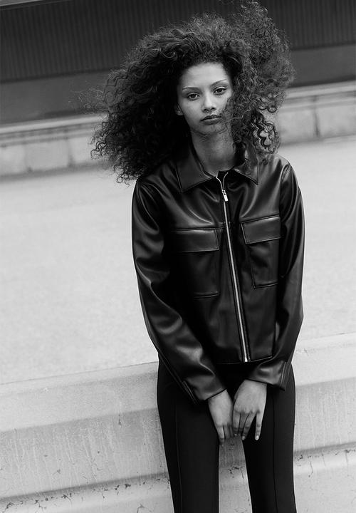 H&M - Coated jacket - black