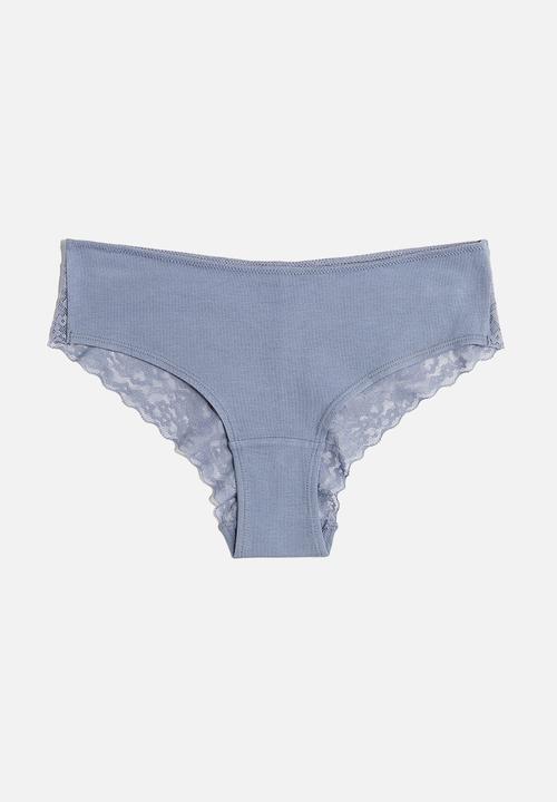H&M - 5-pack hipster briefs - beige,blue,white