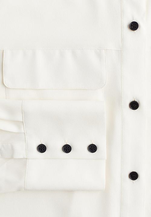 H&M - Crêpe shirt - white