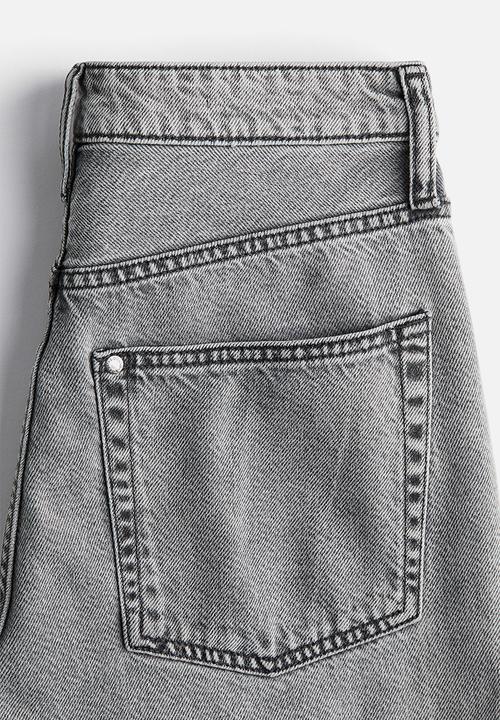 H&M - Feather soft super wide ultra high jeans - dusty grey