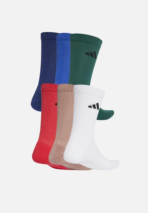 adidas Originals - New Logo Cushioned Crew Socks 6 Pairs - multi