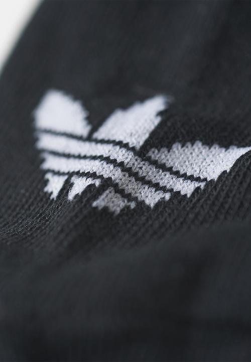 adidas Originals - Trefoil Liner Socks 3 pairs - Black/Black/White