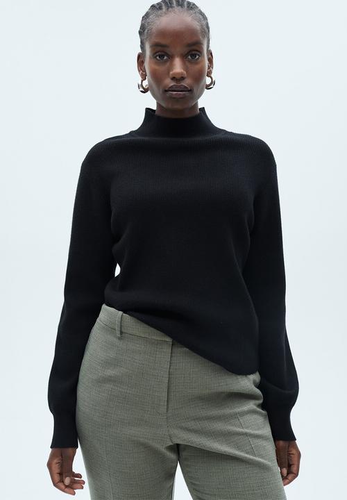 MANGO - Plus Sweater Moza - Black