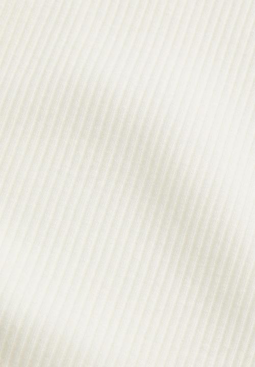 H&M - Ribbed T-shirt - cream