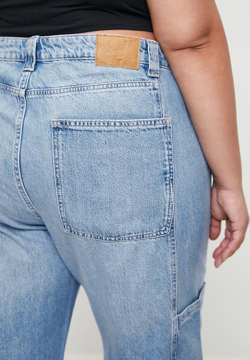 Cotton On - Plus Super Baggy Jean - Saltwater Blue/Pocket