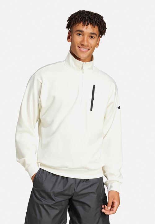 adidas Performance - City Escape Fleece Half-Zip - White