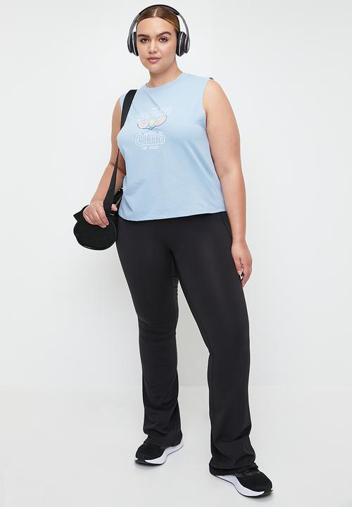 Cotton On - Plus Active Graphic Crew Tank - Windsurfer/Resort Club