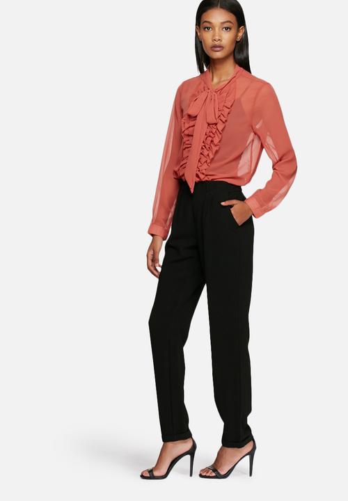 ONLY - Frilla bow shirt