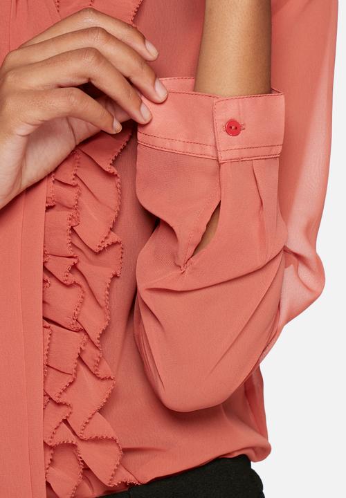 ONLY - Frilla bow shirt