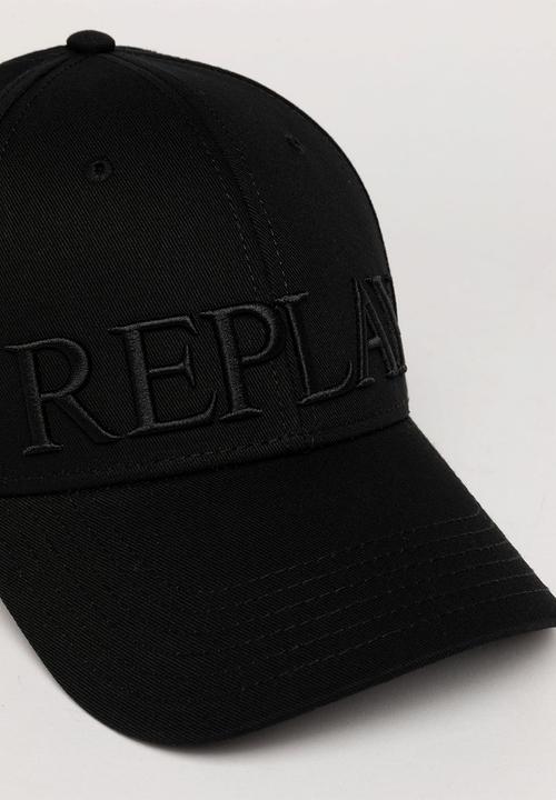 Replay - Heavy Cotton Twill Cap - Total Black