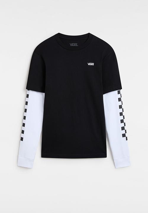 Vans - By long check twofer boys - black