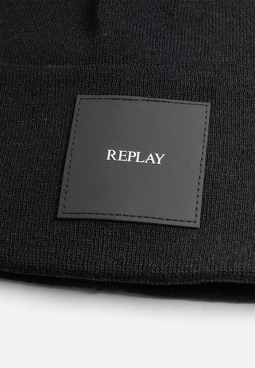 Replay - Cotton Acrylic Beanie - Granite Grey