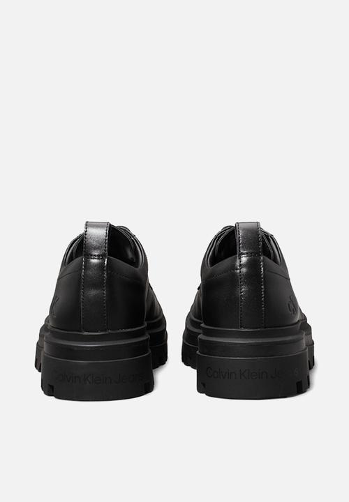 Calvin Klein - Lugged derby shoe lth - black leather