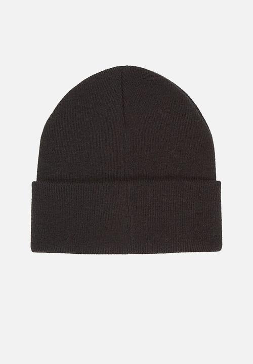 Calvin Klein - Monogram embro beanie - black/dusty rose
