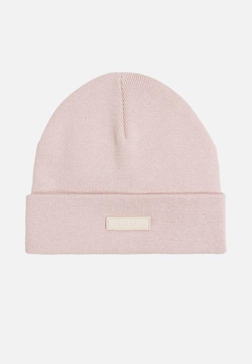 Calvin Klein - Inst patch beanie - gray morn