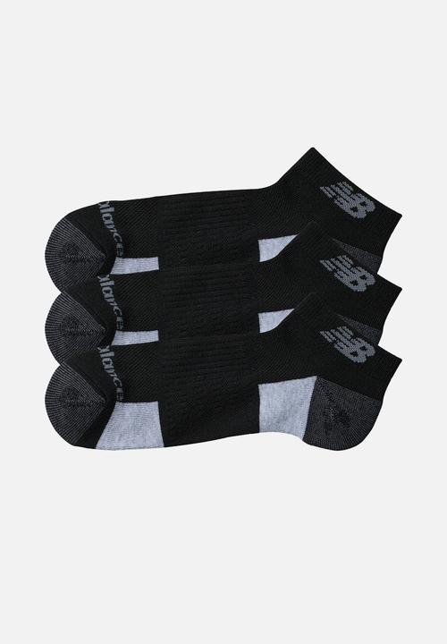 New Balance  - Performance Essentials Low Cut 3Pk - Black