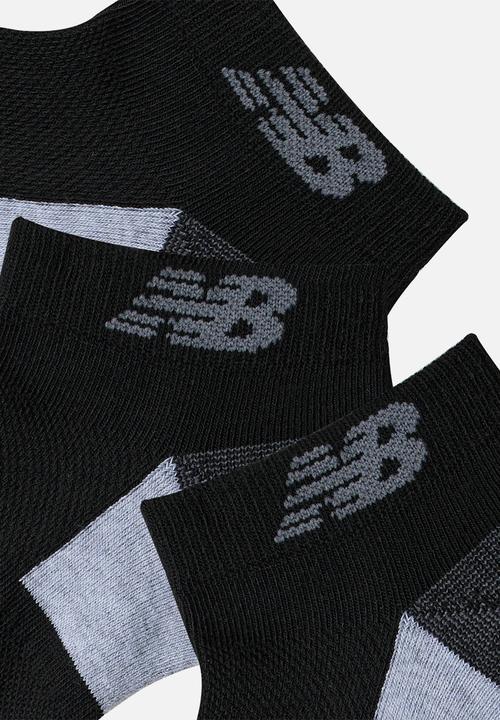 New Balance  - Performance Essentials Low Cut 3Pk - Black