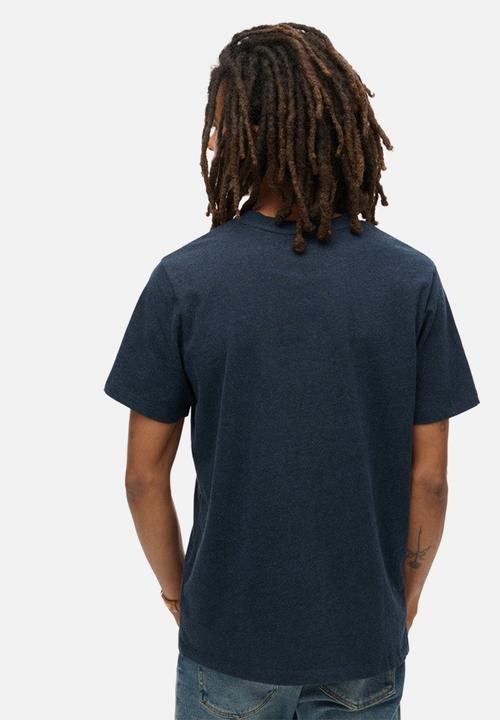 Superdry. - Copper label workwear T-shirt - surplus black blue grit