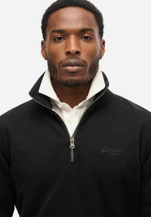Superdry. - Essential Logo Henley - Black