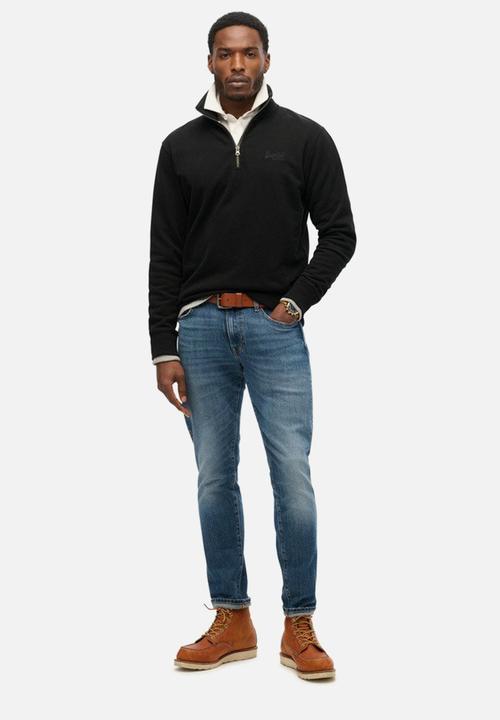 Superdry. - Essential Logo Henley - Black