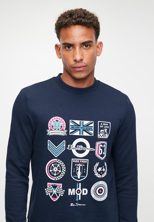 Ben Sherman - Scooter Club Crew Sweater 76134 - Navy