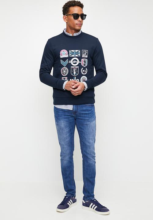 Ben Sherman - Scooter Club Crew Sweater 76134 - Navy