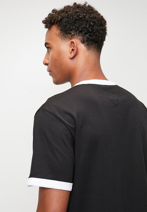 Tommy Hilfiger - Tjm slim flag ringer tee - black