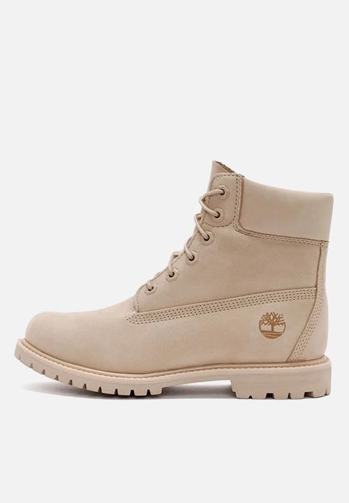 Timberland - Premium 6 Inch Lace Up Waterproof Boot - Light Beige Nubuck