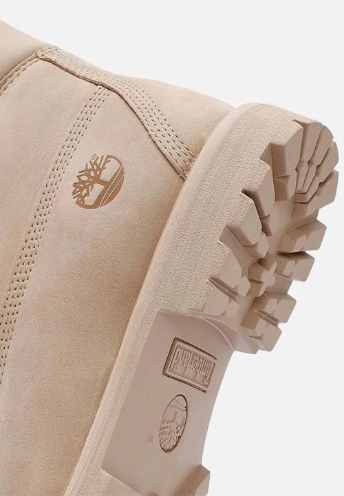 Timberland - Premium 6 Inch Lace Up Waterproof Boot - Light Beige Nubuck