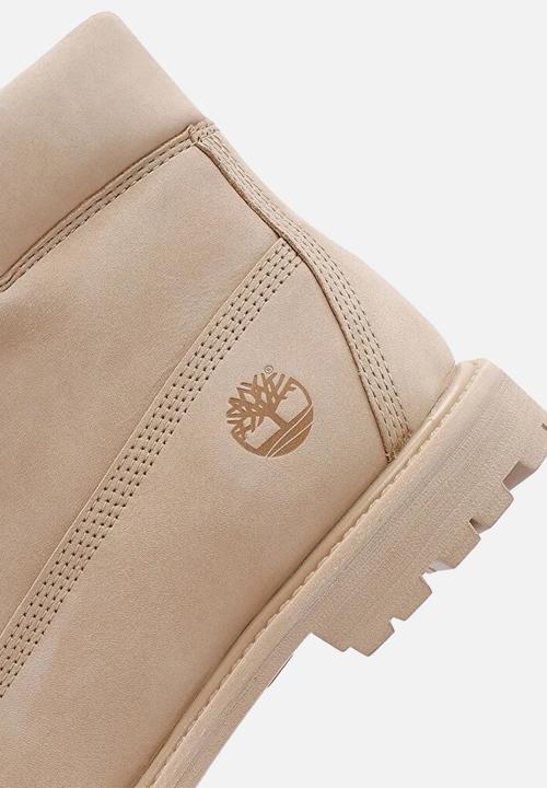 Timberland - Premium 6 Inch Lace Up Waterproof Boot - Light Beige Nubuck