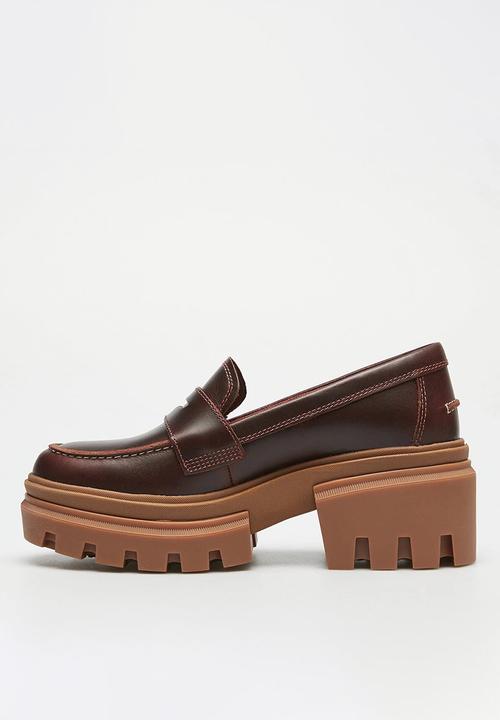 Timberland - Everleigh Loafer Shoe - Dark Brown Full Grain