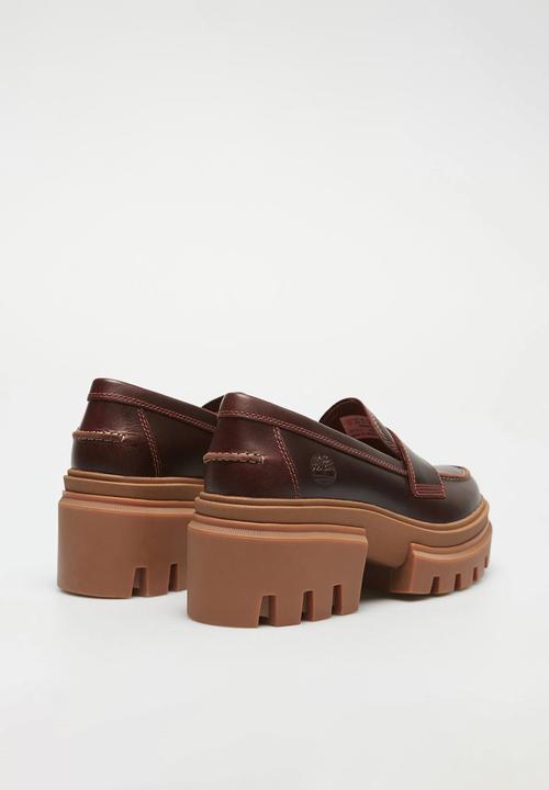 Timberland - Everleigh Loafer Shoe - Dark Brown Full Grain