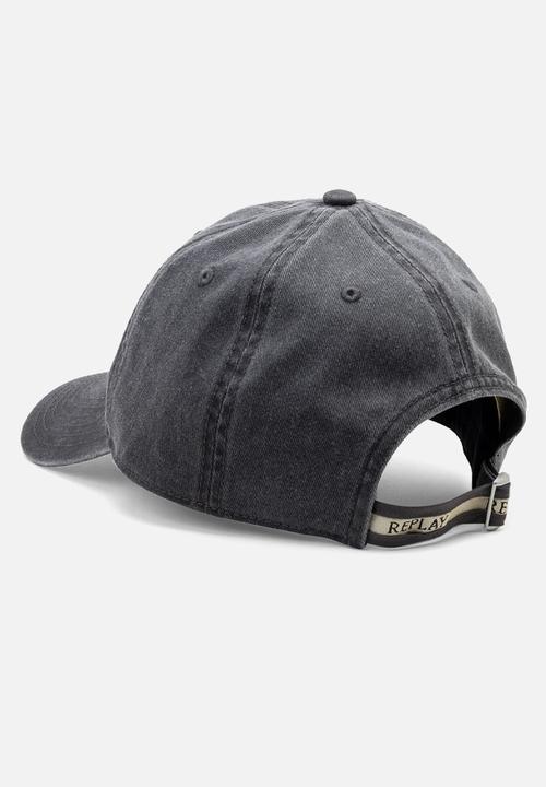 Replay - Washed Heavy Cotton Twill Cap - Black Sand