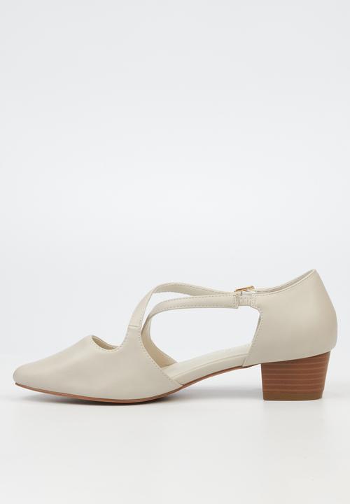 Butterfly Feet - Sling 11 Ankle Strap D'Orsay - Bone