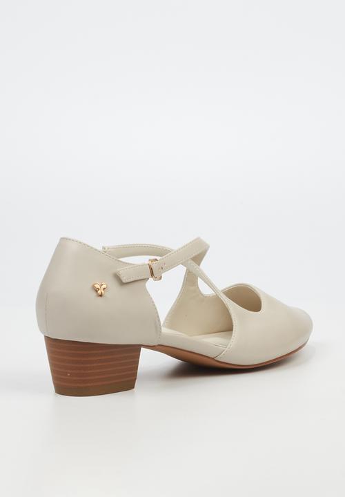 Butterfly Feet - Sling 11 Ankle Strap D'Orsay - Bone