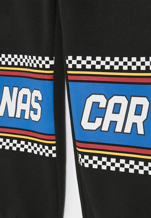 Cotton On - Nascar marlo trackpant - black