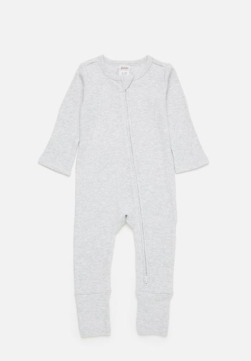 Cotton On - 2 pack organic pointelle zip romper - white water blue/best thing 2025&cloud marle