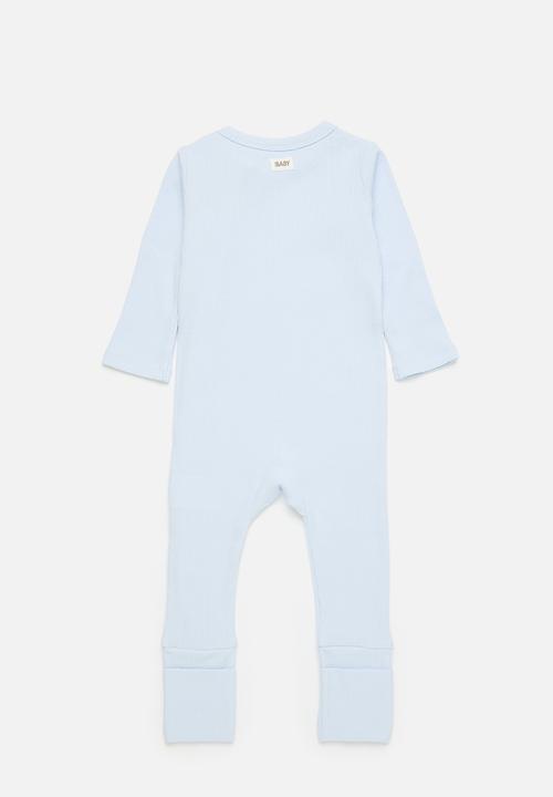 Cotton On - 2 pack organic pointelle zip romper - white water blue/best thing 2025&cloud marle