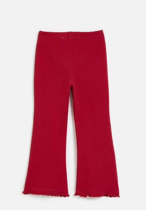Cotton On - Francine flare pant - varsity red