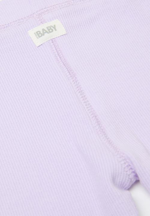 Cotton On - The row rib skinny legging - vintage lilac