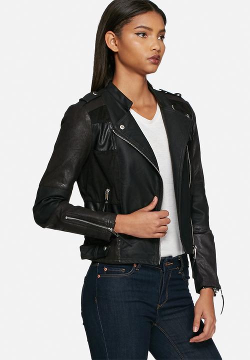 Vero Moda - Patch PU biker jacket