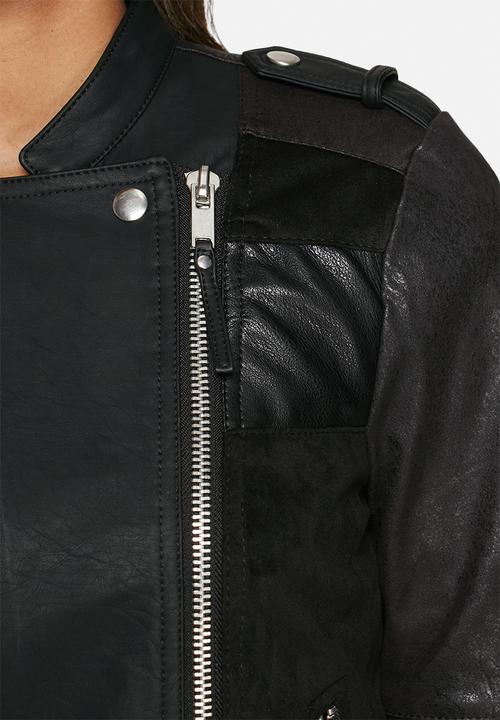 Vero Moda - Patch PU biker jacket