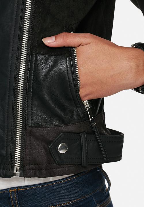 Vero Moda - Patch PU biker jacket