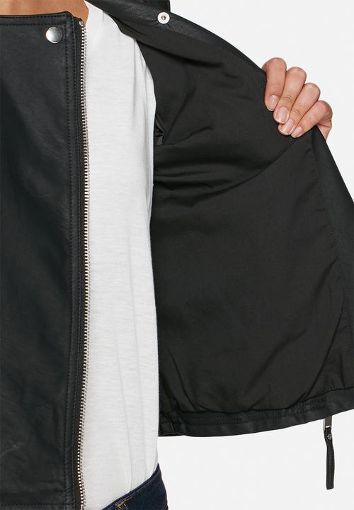 Vero Moda - Patch PU biker jacket