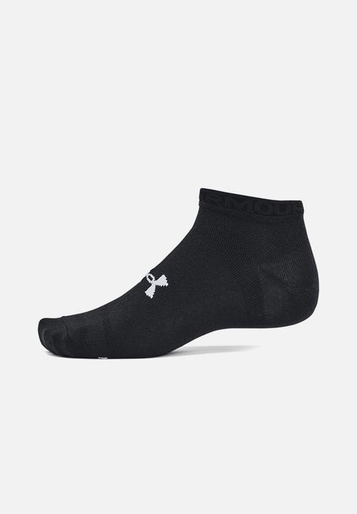 Under Armour - Unisex UA Essential 6 Pack Low - Black / Black / Halo Gray