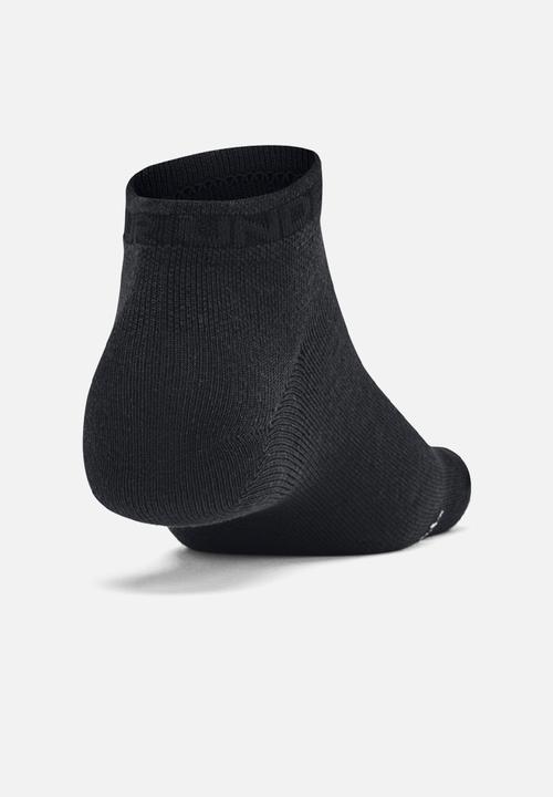 Under Armour - Unisex UA Essential 6 Pack Low - Black / Black / Halo Gray