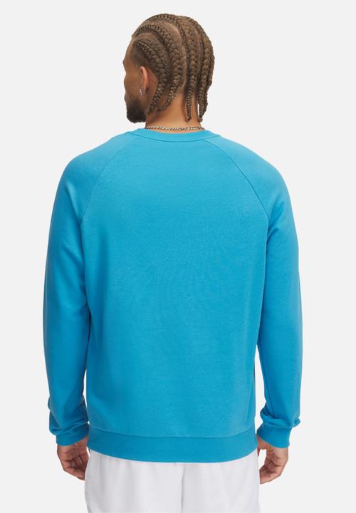 Under Armour - UA Rival Fleece Crew - Ether Blue & White