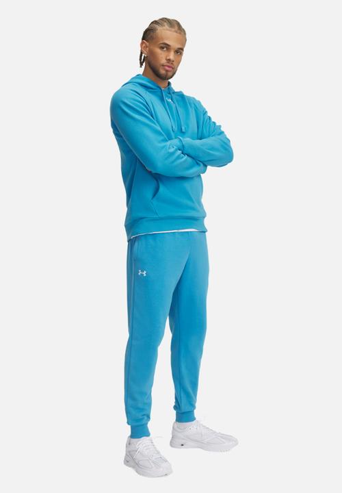 Under Armour - UA Rival Fleece Joggers - Ether Blue & White