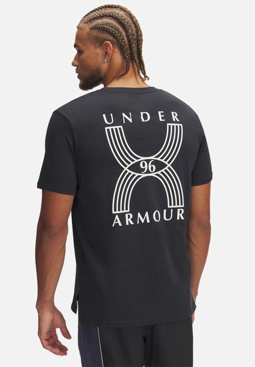 Under Armour - UA Run 96 Short Sleeve - Anthracite & White Quartz