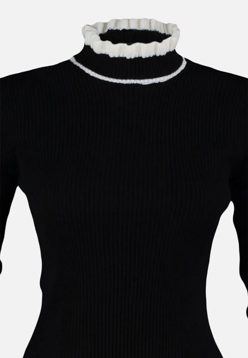 Trendyol - Colour block knitwear sweater - black